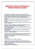 NURS 3325 Leading and Managing in Nursing Answers A&plus; Graded&period;
