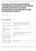 Charleston Tour Guide Test 2025 UPDATE&vert; COMPREHENSIVE QUESTIONS AND VERIFIED ANSWERS &lpar;COMPLETE SOLUTIONS&rpar; GUARANTEED SUCCESS &vert;GRADE A&plus;&excl;&excl; &lpar;100&percnt; ACCURATE&rpar; GET IT RIGHT&excl;&excl;