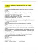 NASM CPT 7 Exam&colon; Questions With Verifiable Answers