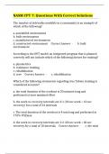 NASM CPT 7&colon; Questions With Correct Solutions