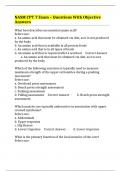 NASM CPT 7 Exam &ndash; Questions With Objective Answers