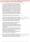 CCHI-CORE EXAM QUESTIONS AND ANSWERS &lpar;VERIFIED AND WELL DETAILED ANSWERS&rpar; LATEST UPDATE 2025&sol;2026