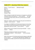 NASM CPT7 &ndash; Questions With Clear Answers