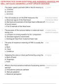 CEFM PRACTICE EXAM QUESTIONS AND ANSWERS &lpar;VERIFIED AND WELL DETAILED ANSWERS&rpar; LATEST UPDATE 2025&sol;2026