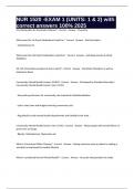 NUR 1520 -EXAM 1 &lpar;UNITS&colon; 1 & 2&rpar; with correct answers 100&percnt; 2025