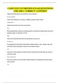 CADUCEUS NUTRITION EXAM QUESTIONS AND 100&percnt; CORRECT ANWERS&excl;&excl;