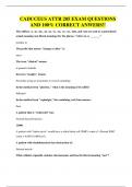 CADUCEUS ATTR 205 EXAM QUESTIONS AND 100&percnt; CORRECT ANWERS&excl;&excl;