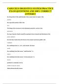CADUCEUS DIGESTIVE SYSTEM PRACTICE EXAM QUESTIONS AND 100&percnt; CORRECT ANWERS&excl;&excl;