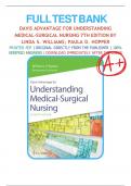 Test Bank for Davis Advantage for Understanding Medical-Surgical Nursing&comma; 7th Edition&comma; by Linda S&period; Williams&comma; Paula D&period; Hopper&period; &vert; 9781719644587 &vert;All Chapters &lpar;1-57&rpar; LATEST
