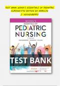 Pediatric Nursing Test Banks Bundle &ndash; 2025&sol;2026