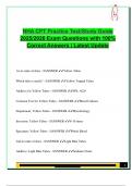 NHA CPT Practice Test 2025&sol;2026 &ndash; 100 Solved Questions on Order of Draw&comma; Additives&comma; Tube Color Codes&comma; Infection Control & Hemostasis