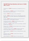 MCS 005 Final Exam Questions And Answers Verified  100&percnt; Correct 