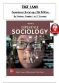 &colon; Experience Sociology &vert; 5th Edition &vert; David Croteau &vert; Complete Test Bank with Multiple-Choice Questions