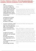 PN ADULT MEDICAL SURGICAL CMS EXAM QUESTIONS AND ANSWERS &lpar;VERIFIED ANSWERS&rpar; LATEST UPDATE 2025&sol;2026