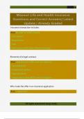 Missouri Life and Health Insurance  Questions and Correct Answers&sol; Latest  Update &sol; Already Graded