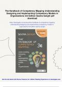 The Handbook of Competency Mapping Understanding Designing and Implementing Competency Models in Organizations 3rd Edition Seema Sanghi - Digital Download