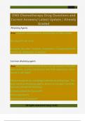 ONS Chemotherapy Questions and Correct Answers&sol; Latest Update &sol; Already Graded