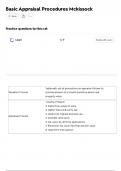 Basic Appraisal Procedures Mckissock EXAM QUESTIONS AND VERIFIED ANSWERS 