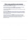 Ohio Laws questions and answers 