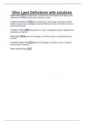 Ohio Laws Definitions with solutions 