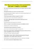 TNT 700&period;2AS EXAM PRACTICE QUESTIONS AND 100&percnt; CORRECT ANWERS&excl;&excl;