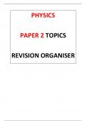 Physics Paper 2 Study Guide 2025