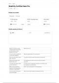 Relativity Certified Sales Pro QUESTIONS AND VERIFIED ANSWERS