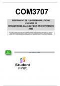 COM3707 - Assignment 1 &lpar;Solutions & Questions&rpar; Semester 02 - 2025