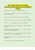 WV Adjuster Dates and Numbers  UPDATED  Exam Questions and CORRECT  Answers