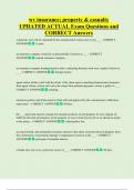 wv insurance&semi; property & casualty  UPDATED ACTUAL Exam Questions and  CORRECT Answers