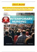 TEST BANK for Ethics and Issues in Contemporary Nursing 3rd Edition by Burkhardt & Walton&semi; All 20 Chapters Covered&comma; Verified Latest Edition
