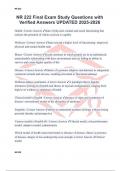 NR 222 Final Exam Study Questions with Verified Answers UPDATED 2025-2026