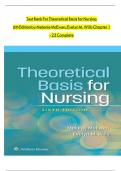 Test Bank For Theoretical Basis for Nursing  6th Edition by Melanie McEwen&semi; Evelyn M&period; Wills Chapter 1 - 23 Complete 