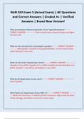 NUR 529 Exam 3 &lpar;Actual Exam&rpar; &vert; All Questions and Correct Answers &vert; Graded A&plus; &vert; Verified Answers &vert; Brand New Version&excl;