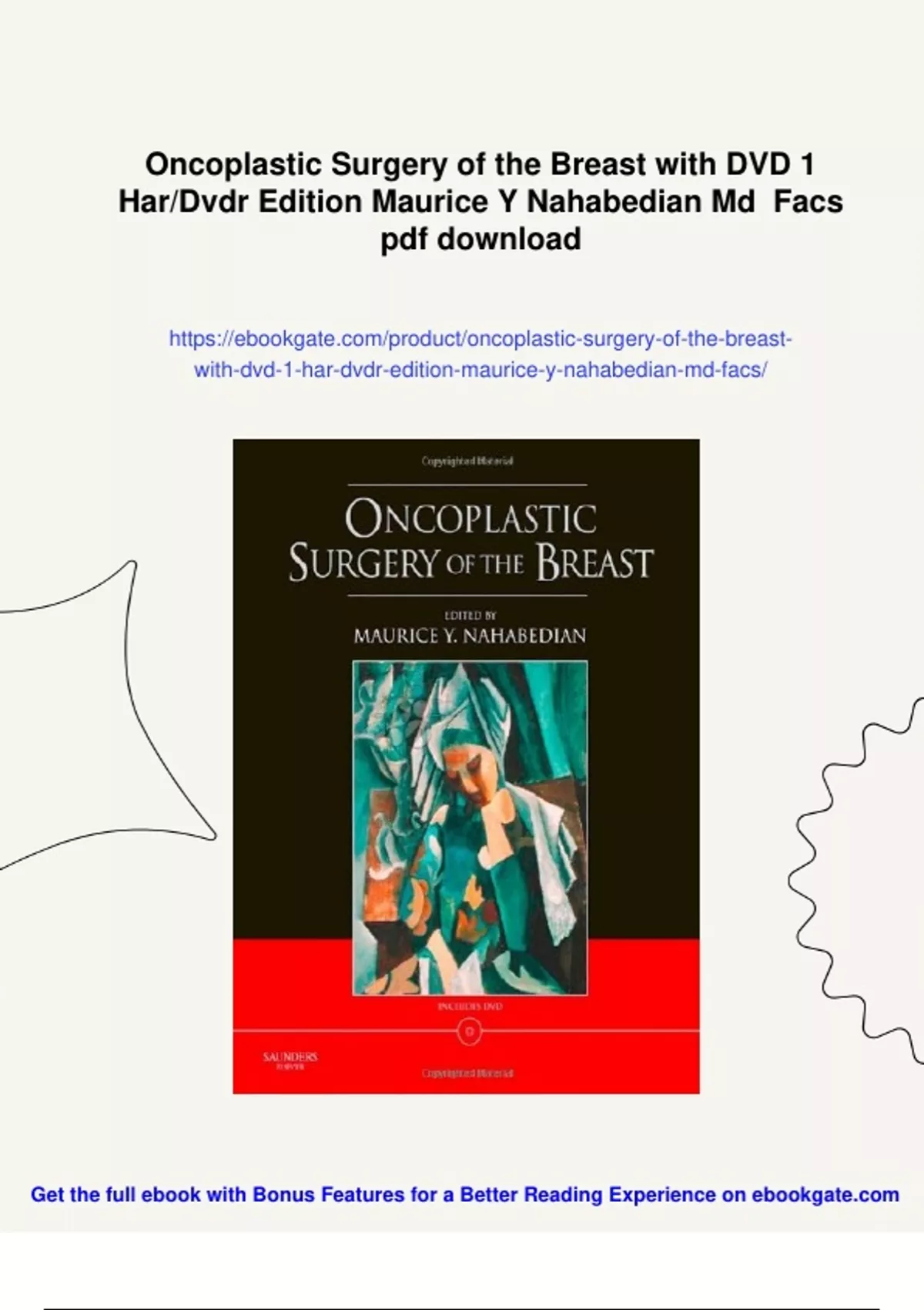 Summary Oncoplastic Surgery of the Breast with DVD 1 Har/Dvdr Edition ...
