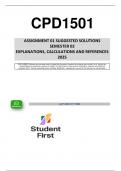 CPD1501 - Assignment 1&lpar;Solutions & Questions&rpar; Semester 02 - 2025