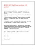 BCOR 2205 Final Exam questions with answers