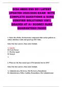 DISA HBSS ESS 201 LATEST UPDATED 2025&sol;2026 EXAM  WITH COMPLETE QUESTIONS & SURE VERIFIED SOLUTIONS 100&percnt; GRADED AT A&plus; SCORE&excl;&excl; SURE GUARANTEED PASS&excl;&excl;