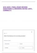 ACG 2025- FINAL EXAM REVIEW QUESTIONS & ANSWERS RATED 100&percnt; CORRECT&excl;&excl;