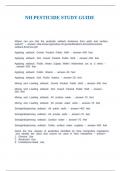 H PESTICIDE STUDY GUIDE&period;