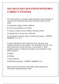NSG 301 EXAM 1 QUESTIONS WITH 100- CORRECT ANSWERS