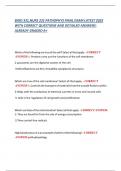 BIOD 331&vert;NURS 231 PATHOPHYS FINAL EXAM LATEST 2025 WITH CORRECT QUESTIONS AND DETAILED ANSWERS&sol;ALREADY GRADED A&plus;
