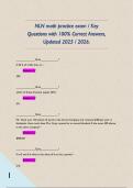NLN math practice exam &sol; Key Questions with 100&percnt; Correct Answers&comma; Updated 2025 &sol; 2026&period;  