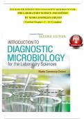 TEST BANK FOR INTRODUCTION TO DIAGNOSTIC MICROBIOLOGY FOR THE LABORATORY SCIENCE 2ND EDITION BY MARIA DANNESSA DELOST &vert; Verified Chapter's 1 - 24 &vert; Complete