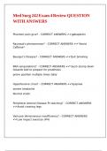 Med Surg 242 Exam 4 Review QUESTION WITH ANSWERS