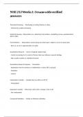 NSE 212 Weeks 1-3 exam with verified answers&period;