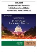 Test Bank for South-Western Federal Taxation 2025&colon; Corporations&comma; Partnerships&comma; Estates and Trusts 47th Edition by Nellen & Young&comma; ISBN&colon; 9780357989074&comma; All 20 Chapters Covered&comma; Verified Latest Edition