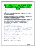 Bio 180 Byui Exam 4 With 100&percnt; Correct And Verified Answers 2025