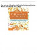 Test Bank For Philosophies and Theories for Advanced Nursing Practice 3rd Edition By Janie B&period; Butts&vert; 9781284112245&vert; All Chapters included&vert; LATEST