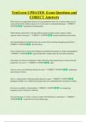TruGreen UPDATED  Exam Questions and  CORECT Answers